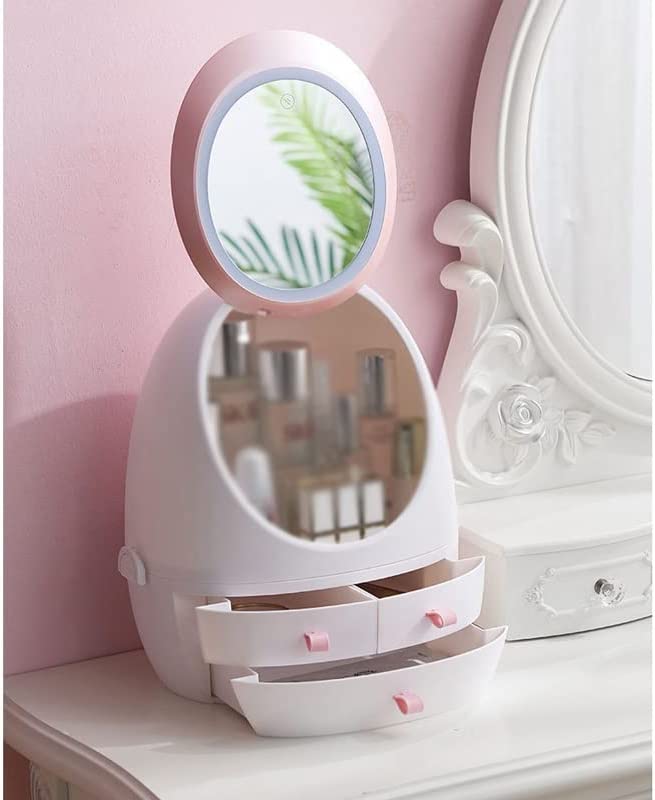 Travel Compact Makeup Mirror Storage Case