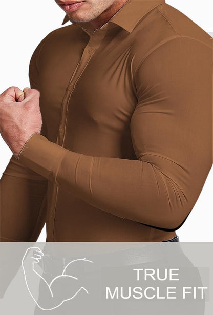Men's Slim Fit Stretch Dress Shirt