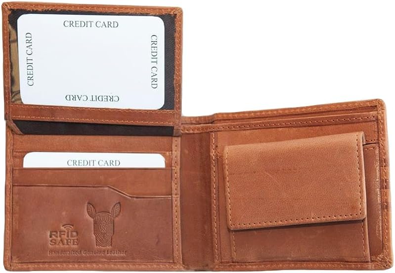 Authentic Australian Leather Wallet with Roo Emblem - Pexav