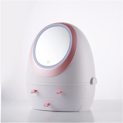 Travel Compact Makeup Mirror Storage Case