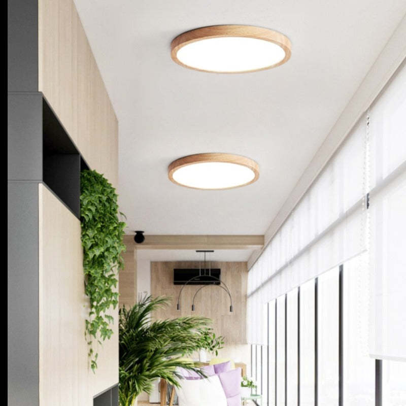 Asian Style Slim Round LED Ceiling Lamp