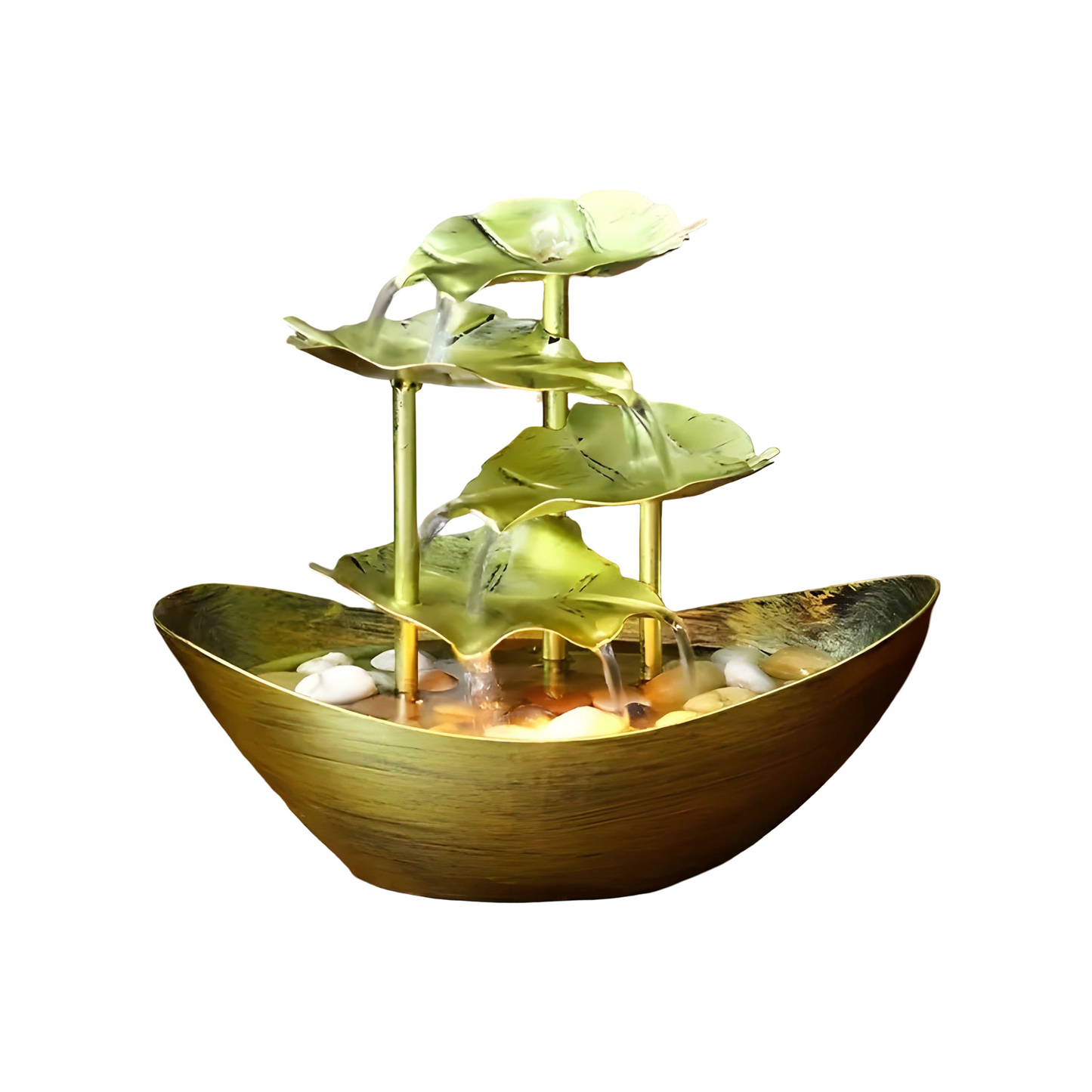 Classic Garden Indoor Water Fountain with LED Lighting - Pexav