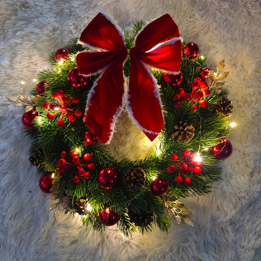 Traditional Holiday Wreath for Home Decor - Pexav