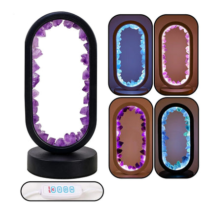 Purple Gemstone Dimmable Desk Lamp