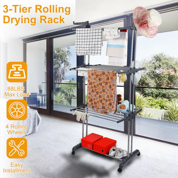 Collapsible Large Capacity Laundry Drying Rack