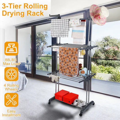 Collapsible Large Capacity Laundry Drying Rack