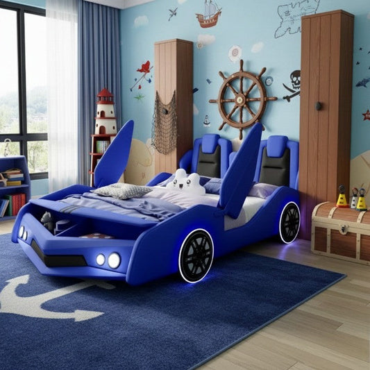 Fun Racing Car Bed for Kids - Pexav