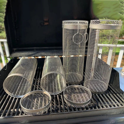 Easy Clean Outdoor Barbecue Grill Basket