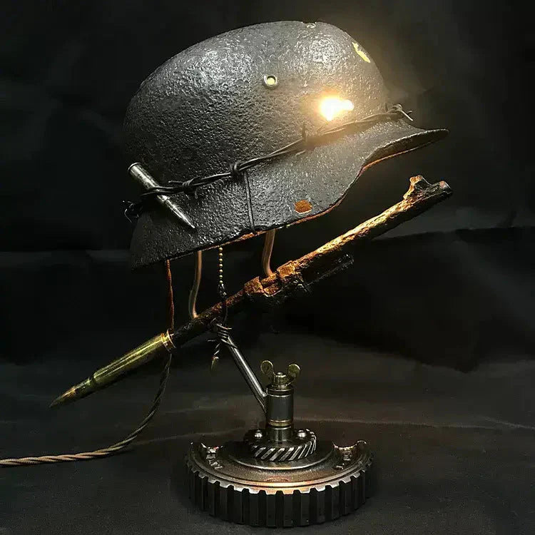 Unique Resin Helmet Table Light