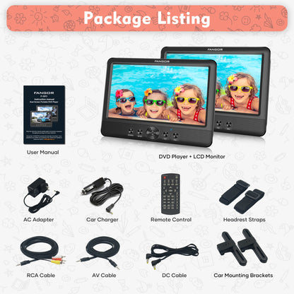 Portable Car DVD Entertainment System