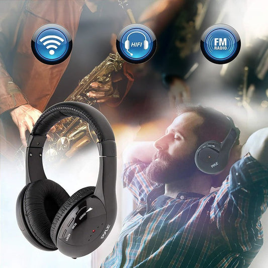 Versatile Bluetooth Headphones with Hi-Fi Audio and Radio - Pexav