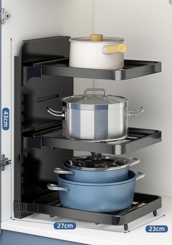 Space Saving Tiered Kitchen Shelf Organizer