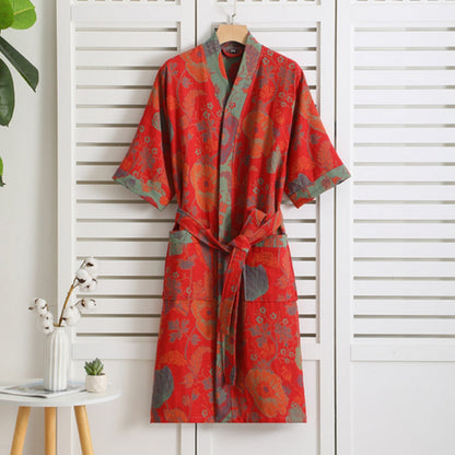 Soft Plush Bathrobe with Classic Style