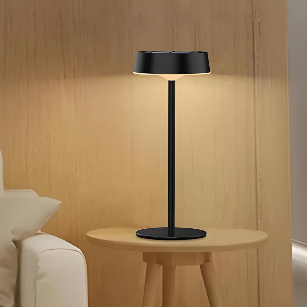 Dimmable Wireless Solar Table Lamp with 3 Light Colors – IP65 Waterproof Cordless Design for Indoor and Outdoor Use 3