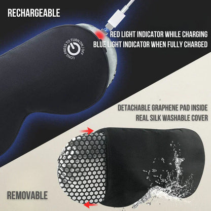 Warm Therapeutic Eye Mask with Adjustable Heat Setting