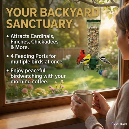 Squirrel Proof Bird Feeder with Weight Activated Defence