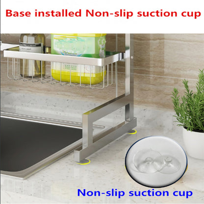 Large Kitchen Sink Dish Rack Stainless Steel Drainer