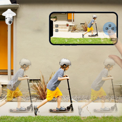 Wi-Fi Smart Home Security Light Bulb Camera
