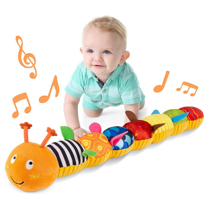 Colorful Baby Plush Toy Caterpillar Rattle - Pexav