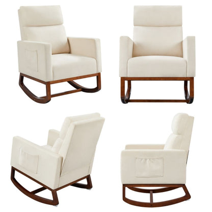 Comfortable Wooden Patio Rocking Chair