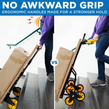 Tough Folding Stair Climber Hand Truck Cart