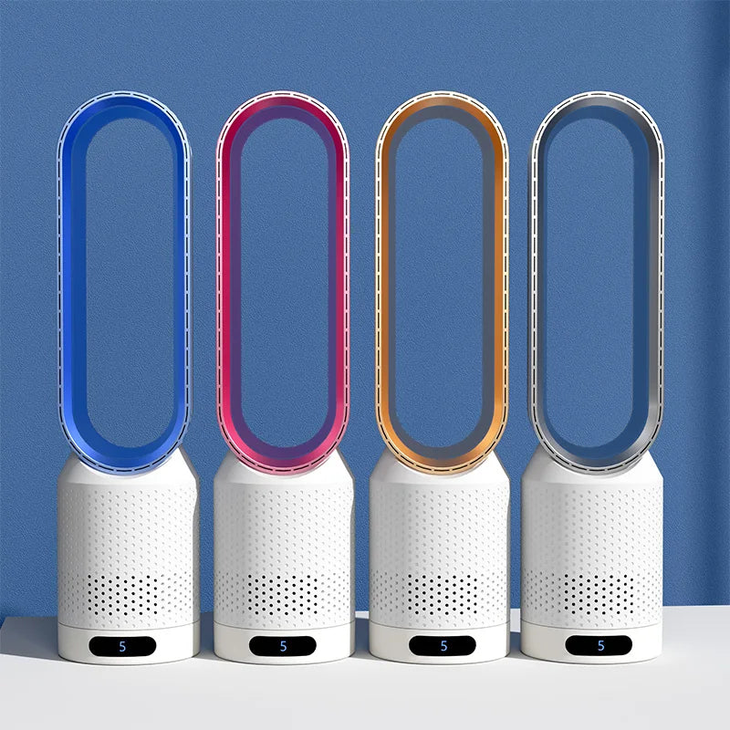 Compact 4-in-1 Air Purifier Tower Fan with Remote