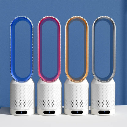 Compact 4-in-1 Air Purifier Tower Fan with Remote