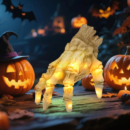Spooky Animated Skeleton Hand with Lights Sound