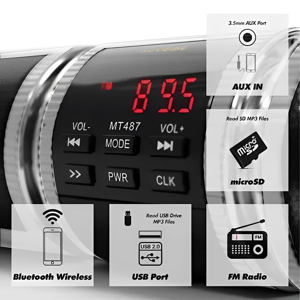 Waterproof Bike Bluetooth Sound System