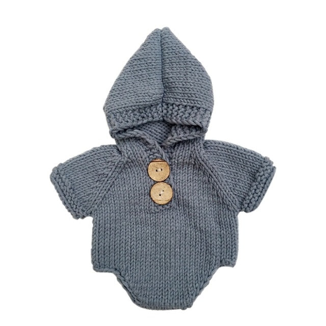 Adorable Baby Knit Jumpsuit Outfit