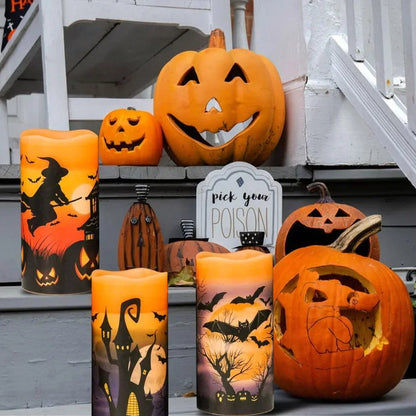 Spooky Battery Operated Candle Set - Pexav