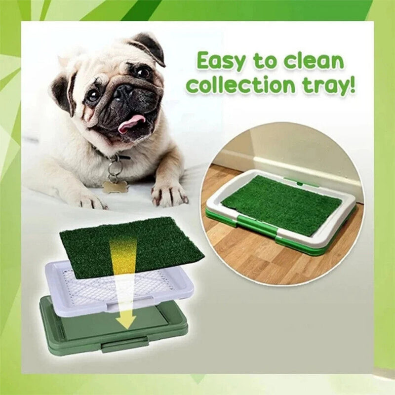 Portable Pet Training Pad with Artificial Turf