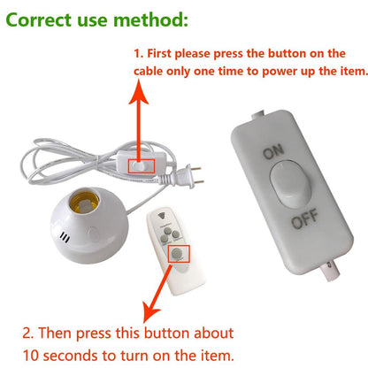 Sanitary UV LED Light Bulb with Remote 99% Bacteria Killer