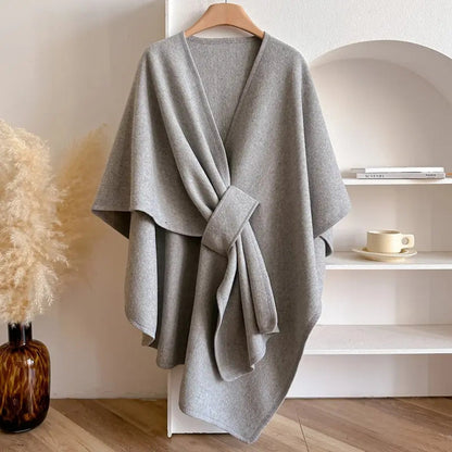 Waterproof Women's Wrap Coat Warm & Chic Outerwear