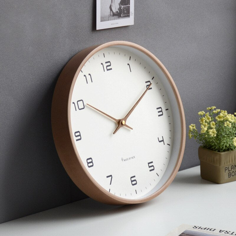 Rustic Wood Wall Clock - Pexav