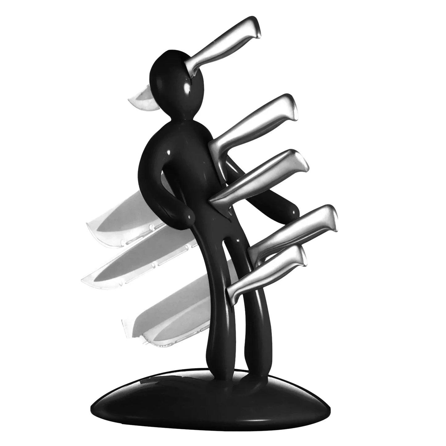 Unique Wooden Knife Block Holder Set
