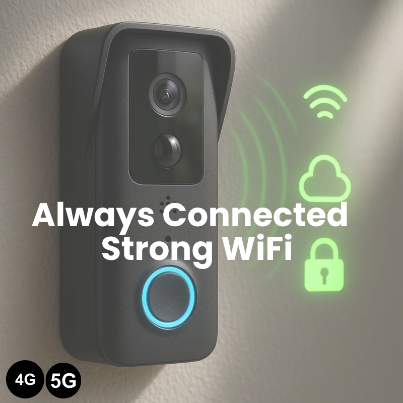 Smart Wi-Fi Doorbell Camera with Motion Detection