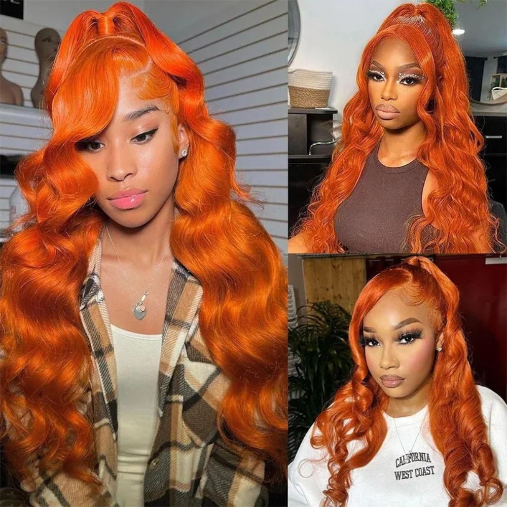 Vibrant Curly Auburn Lace Front Wig