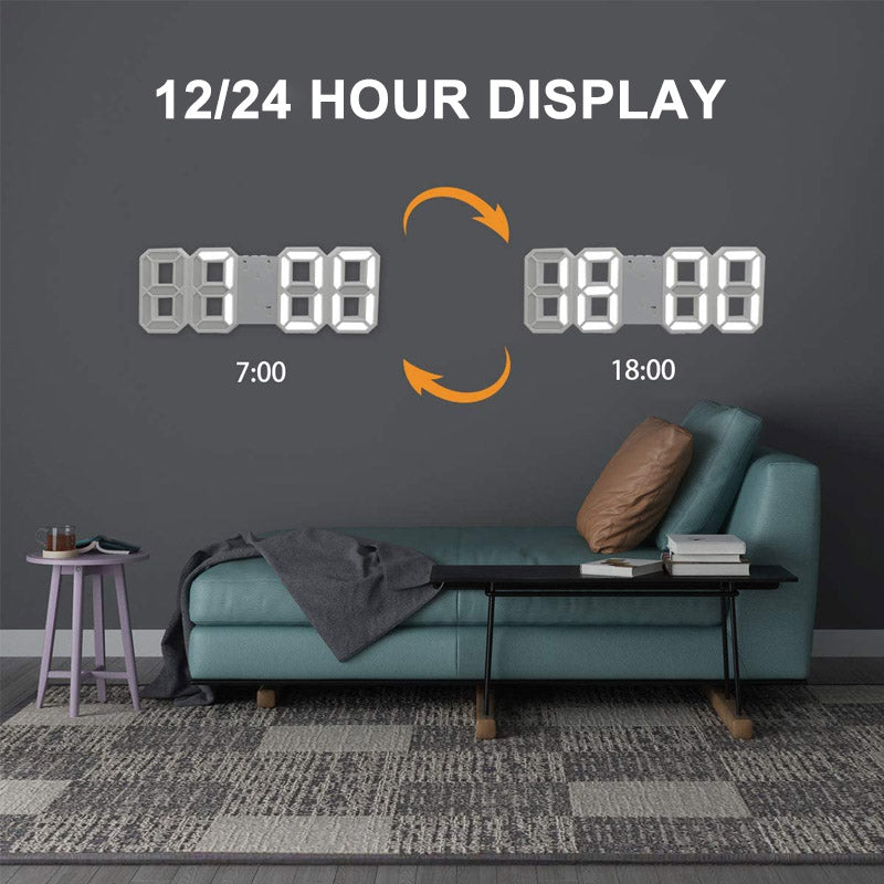 Advanced LED Clock Radio with Date and Temperature