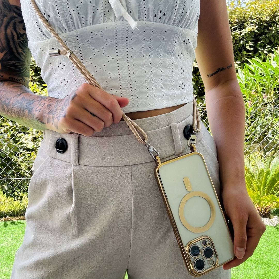 Clear Phone Shoulder Bag with Detachable Strap