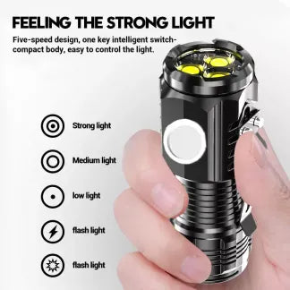 Compact 3 LED Torch with 5 Settings