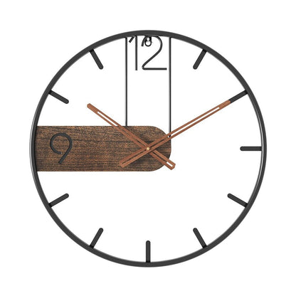 Stylish Wooden Wall Clock - Quiet Contemporary Home Decor