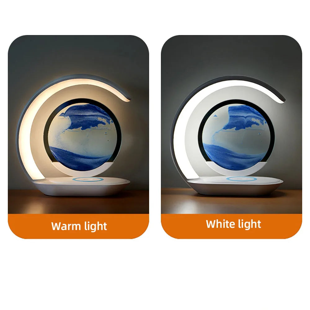 Unique LED Desk Lamp with Built-in Wireless Charger