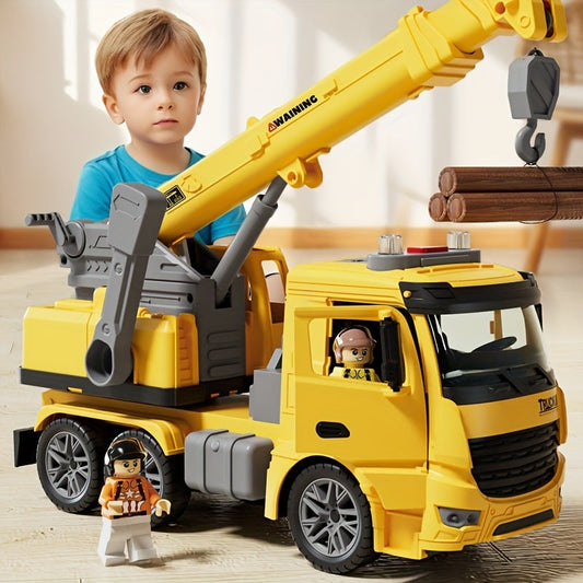 Big Rig Flashing Toy Crane Vehicle - Pexav