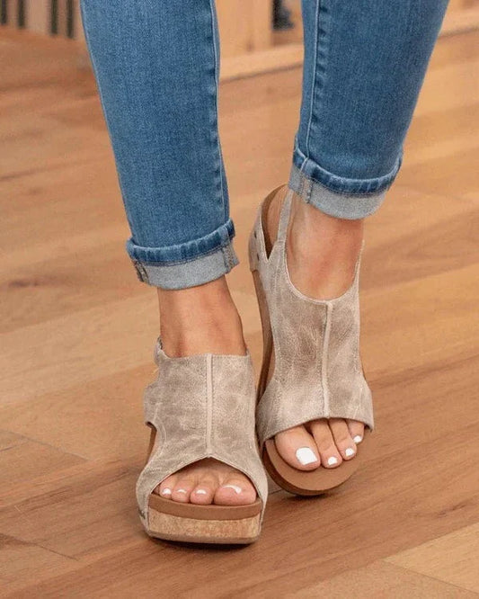 Comfortable High Heel Orthotic Sandals for Women - Pexav