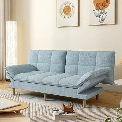 Comfortable Faux Leather Folding Guest Sofa Bed