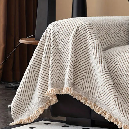 Stylish Herringbone Sofa Protector Waterproof Furniture Cover