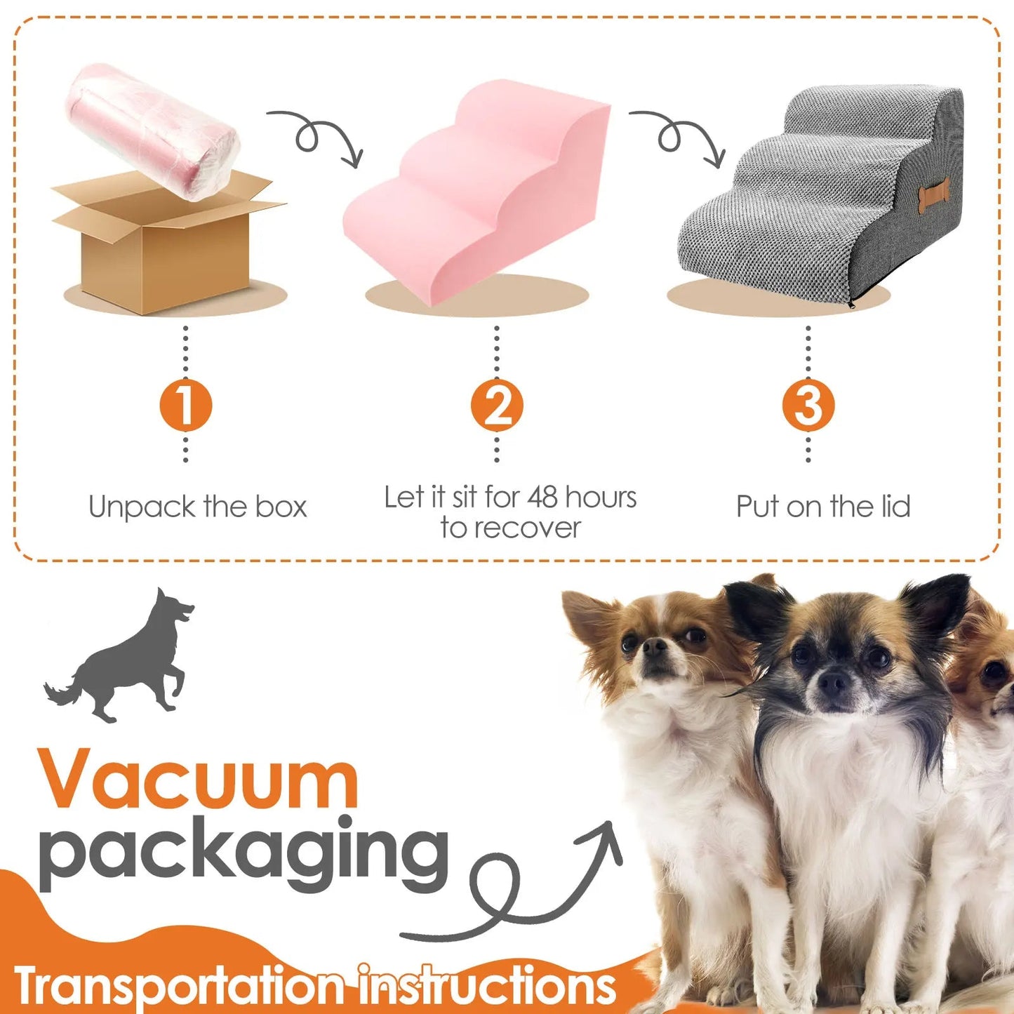Pet Steps for High Bed