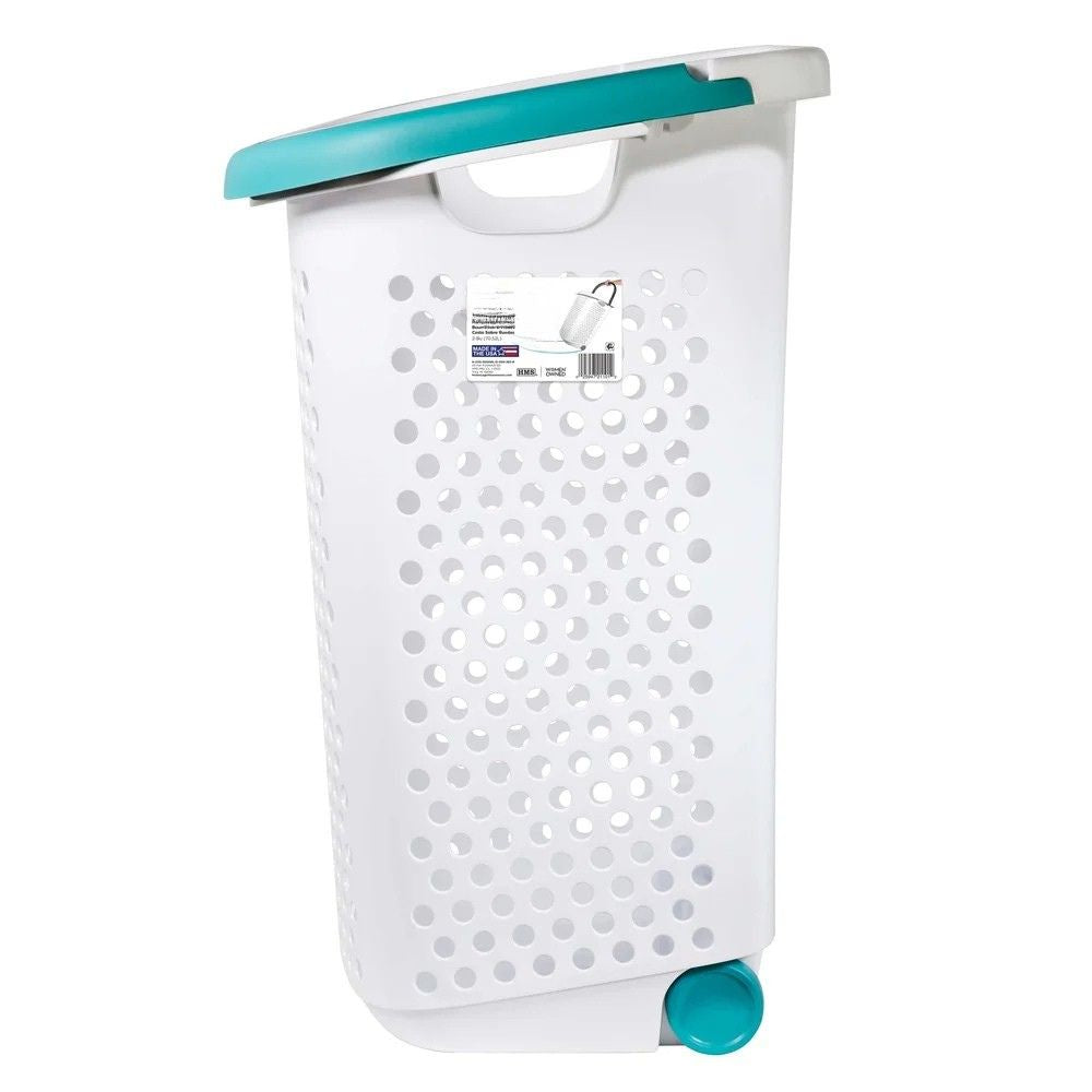 Big Wheel Laundry Hamper Cart Basket