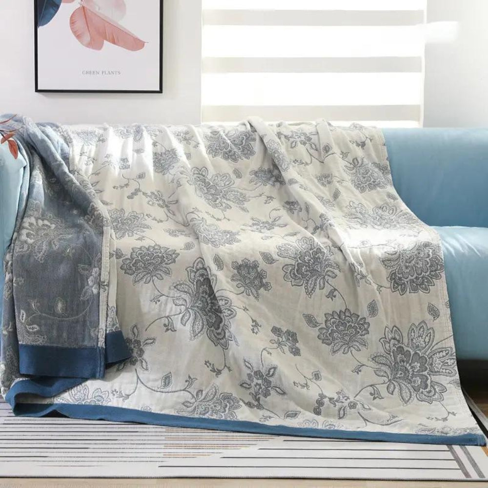 Soft Floral Blanket Airy Thin Design - Pexav